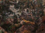 Paul Cezanne Rocks in the Forest USA oil painting artist